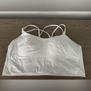 Lululemon White Strappy Women's Bralette Crop Top